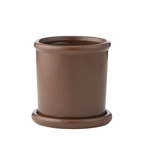 Andromeda Ceramic Pot | Cocoa