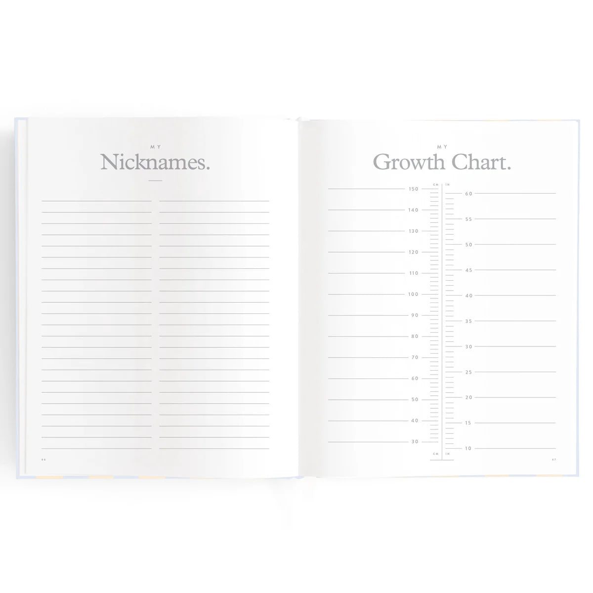 Baby Book Cloud Stripe 0-6 Years | Keepsake  3rd Edition