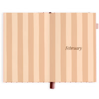 2027 A5 Horizontal Planner | Rosé Pinstripe