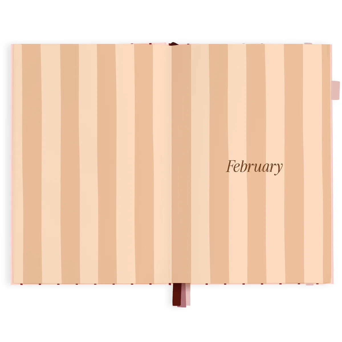 2027 A5 Horizontal Planner | Rosé Pinstripe