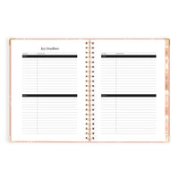 2027 A4 Academic Vertical Planner | Amalfi Peach