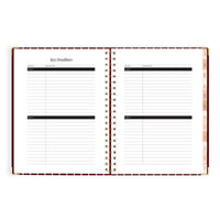 2027 A4 Academic Vertical Planner | Merlot Pinstripe