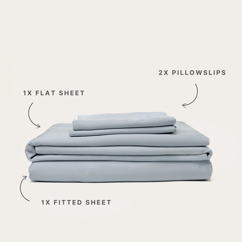 100% Organic Bamboo Sheet Set | Sky