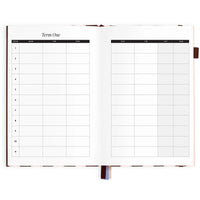 2027 A5 Academic Vertical Planner | Chocolate Stripe