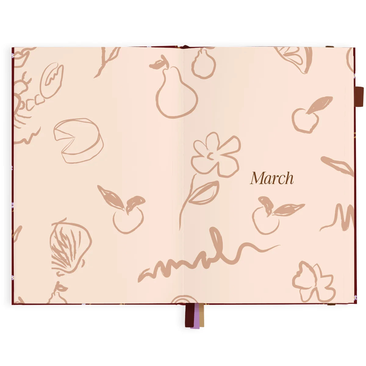2027 A5 Vertical Planner | Cherry Wisteria