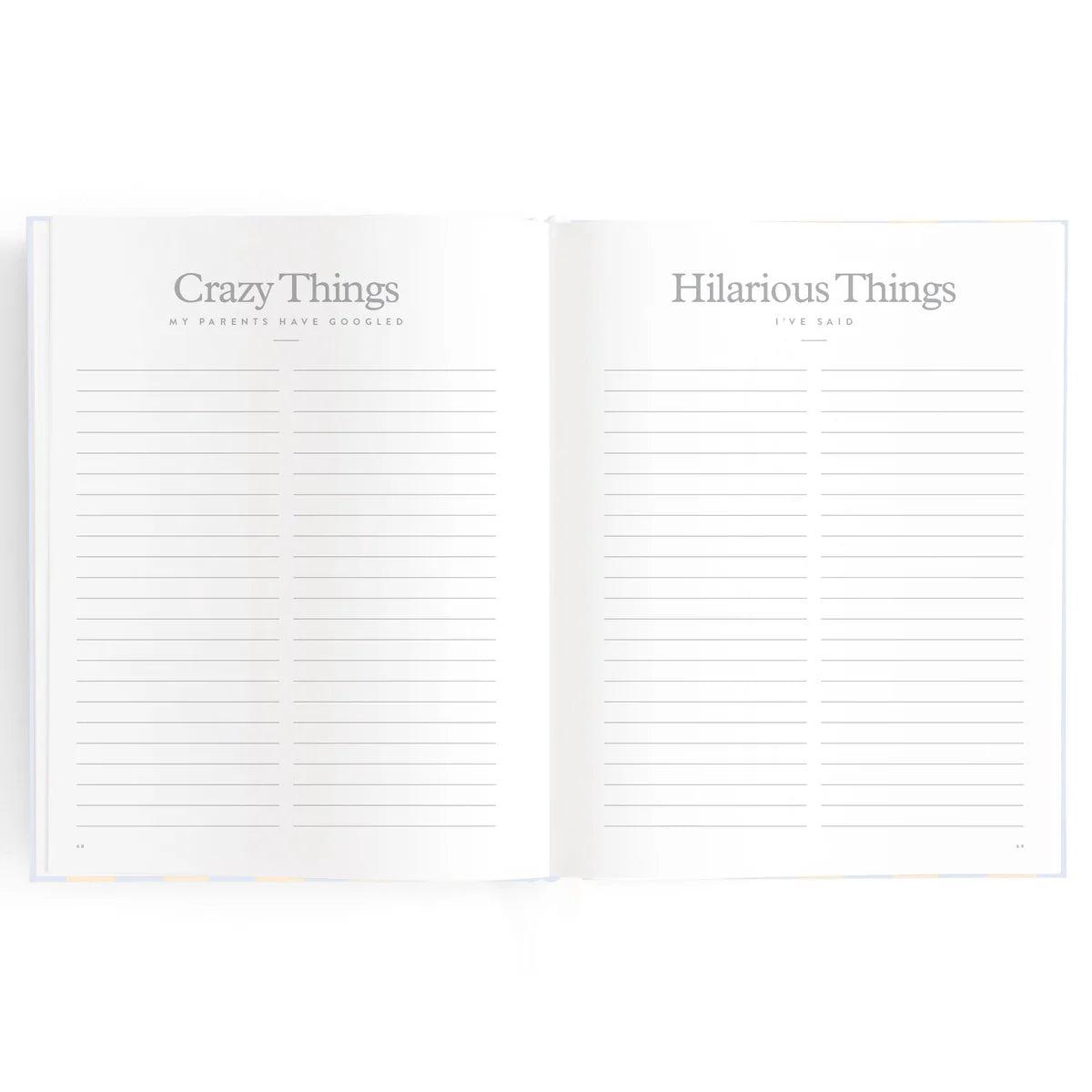 Baby Book Cloud Stripe 0-6 Years | Keepsake  3rd Edition
