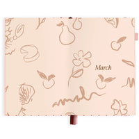 2027 A5 Horizontal Planner | Rosé Pinstripe