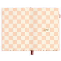 2027 A5 Horizontal Planner | Rosé Pinstripe