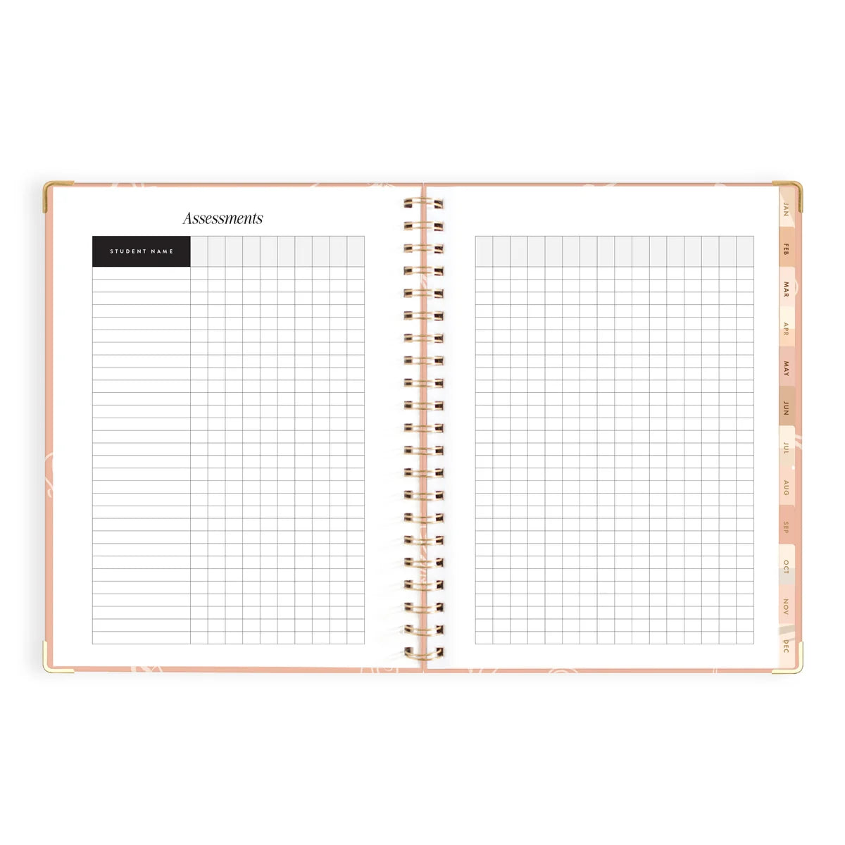 2027 A4 Academic Vertical Planner | Amalfi Peach