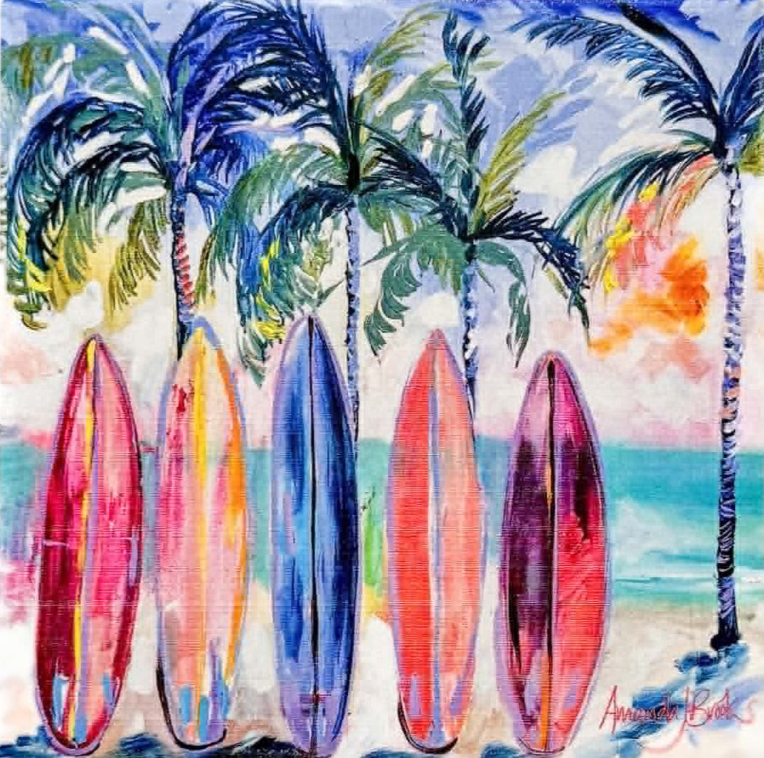 Island Life by Amanda Brooks | Stone Drink Coaster Collection