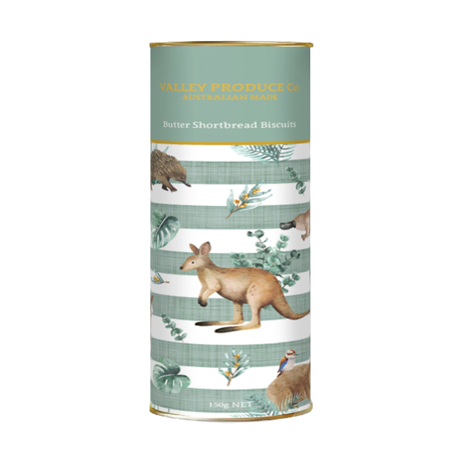 Butter Shortbread Tube | Australian Animals (Green) 180g