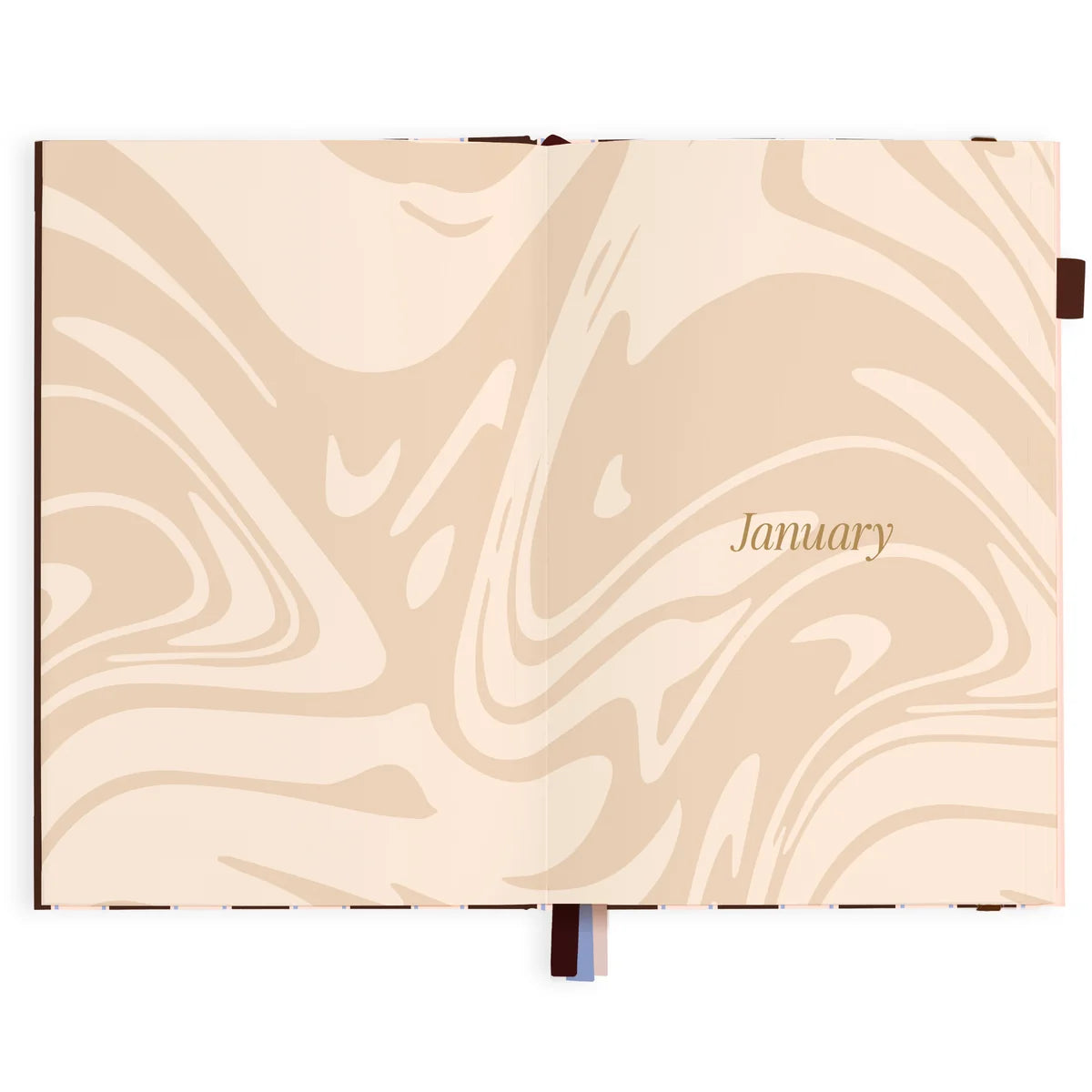 2027 A5 Academic Vertical Planner | Chocolate Stripe