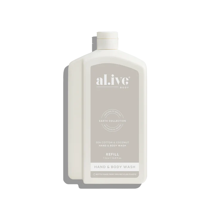 Lotion or Wash Refill Bottle | Sea Cotton + Coconut