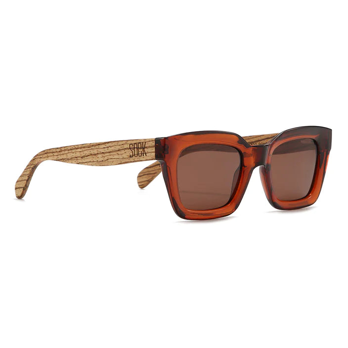 Zahra l Smoky Polarised Lens l Walnut Arms