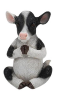 Resin Yoga Cow Figurine