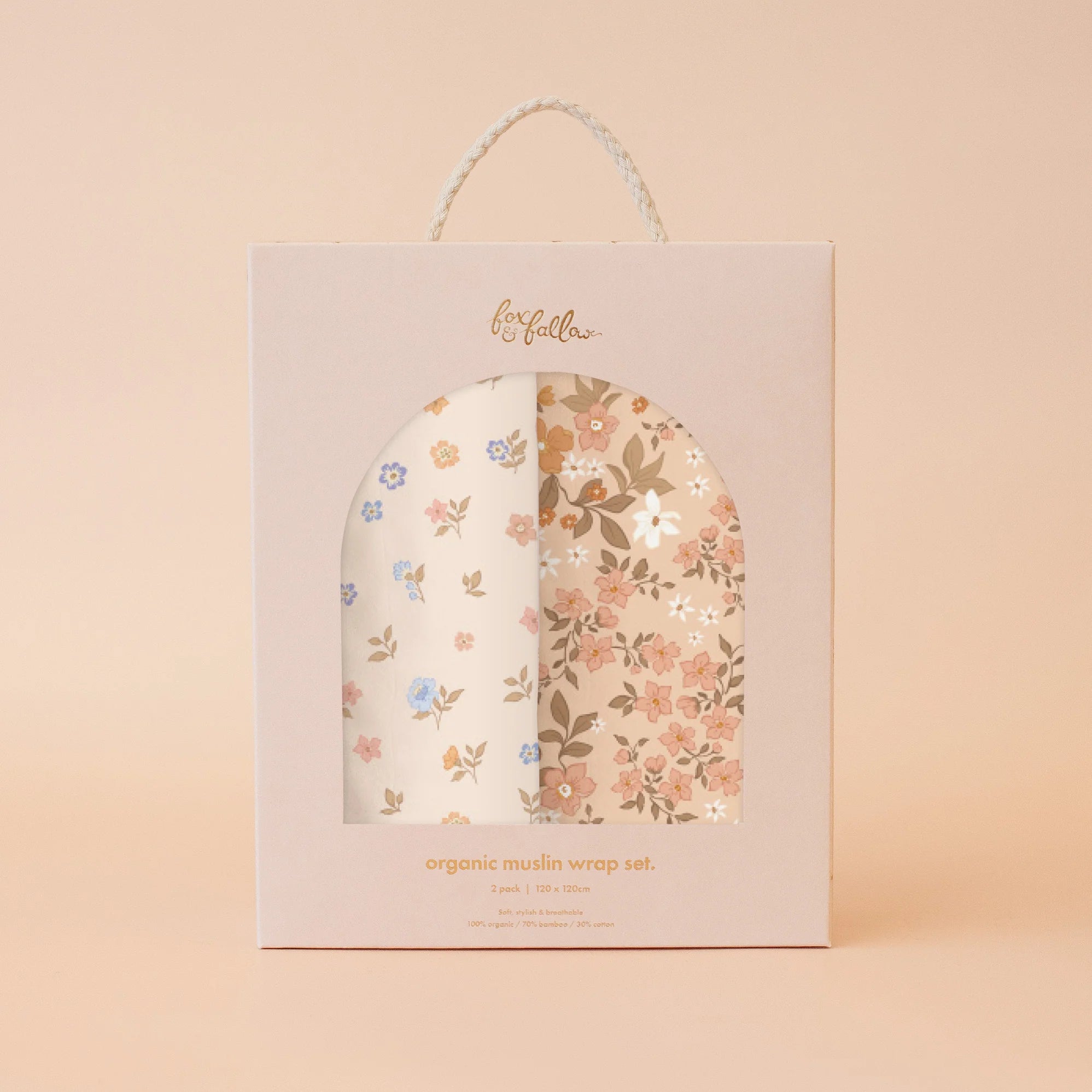 Meadow / Sweet Pea Organic Muslin Wrap Set