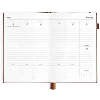 2027 A5 Vertical Planner | Chocolate