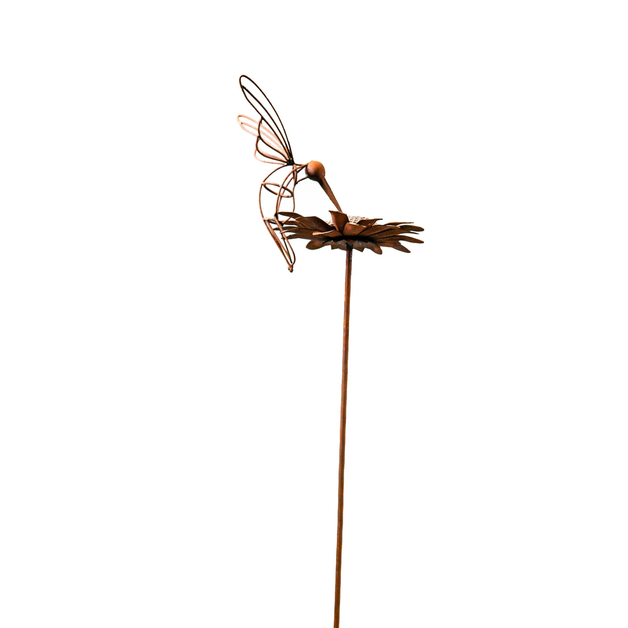 Daisy And Hummingbird Garden Stake