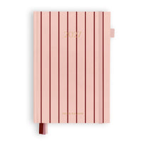 2027 A5 Horizontal Planner | Rosé Pinstripe