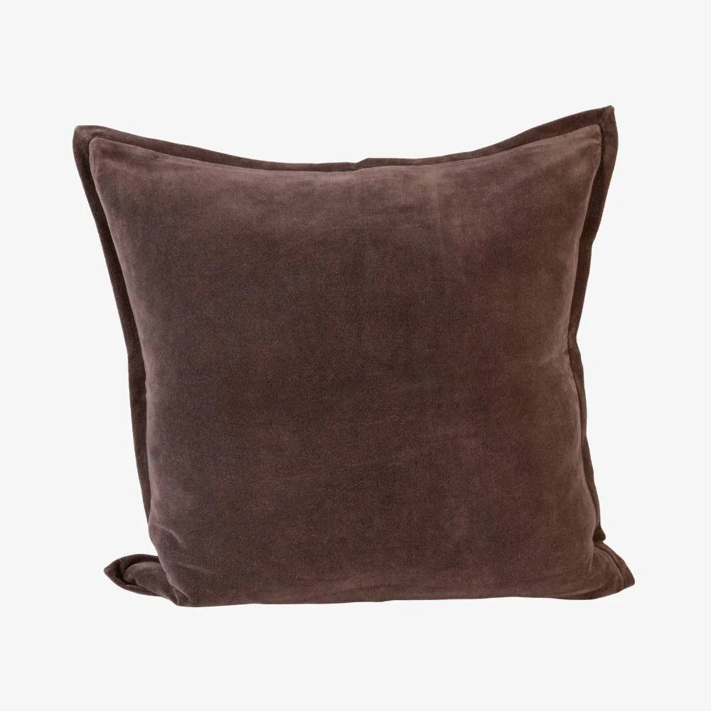 Evelyn Velvet Cushion | Mink