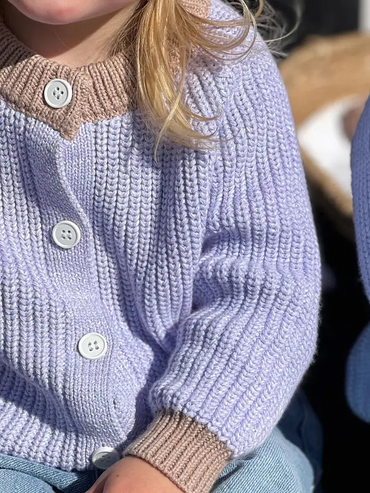 Wonderland Cardigan (Purple/Brown)