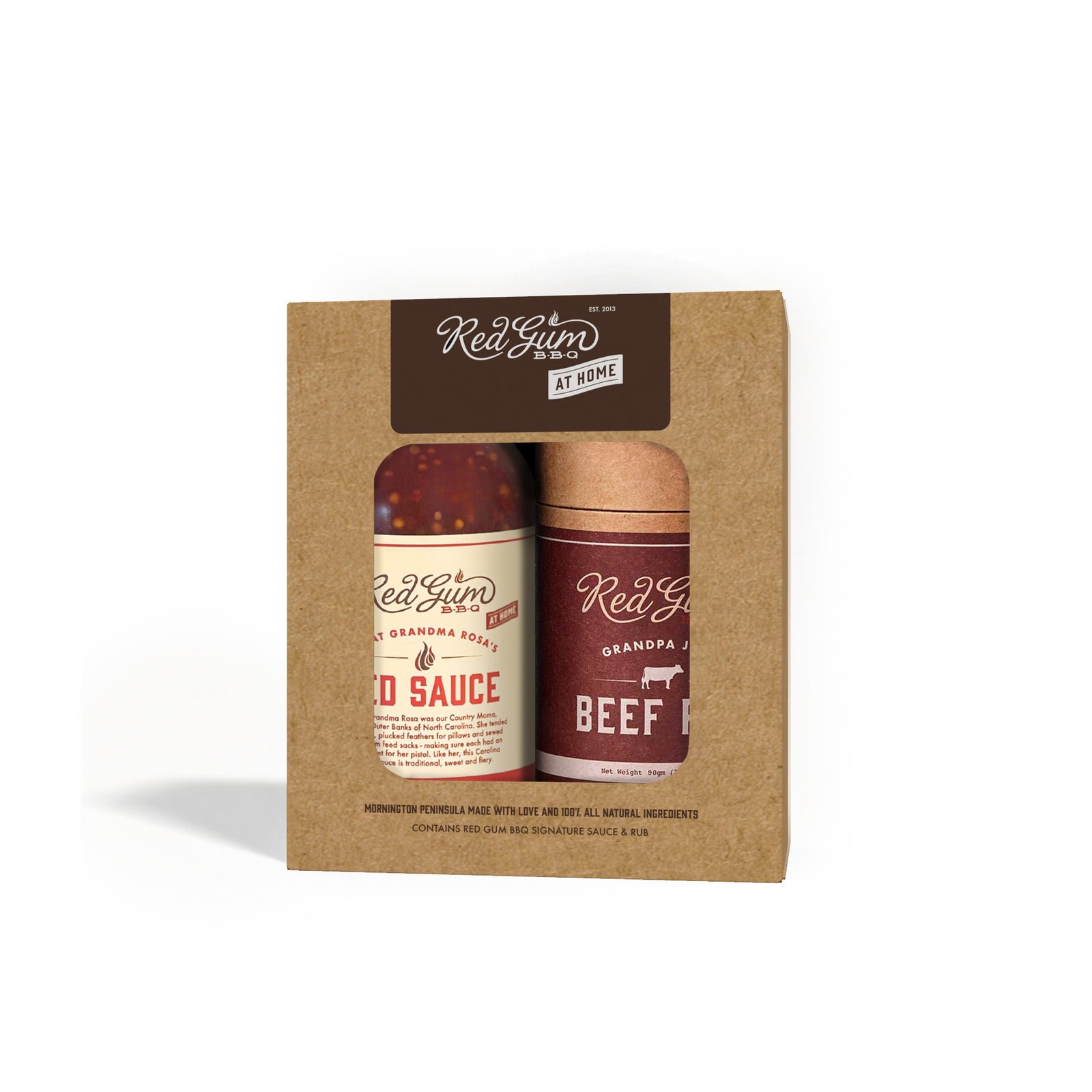 Small Rub/Small Sauce Gift Pack | Red Sauce + Beef Rub 370g