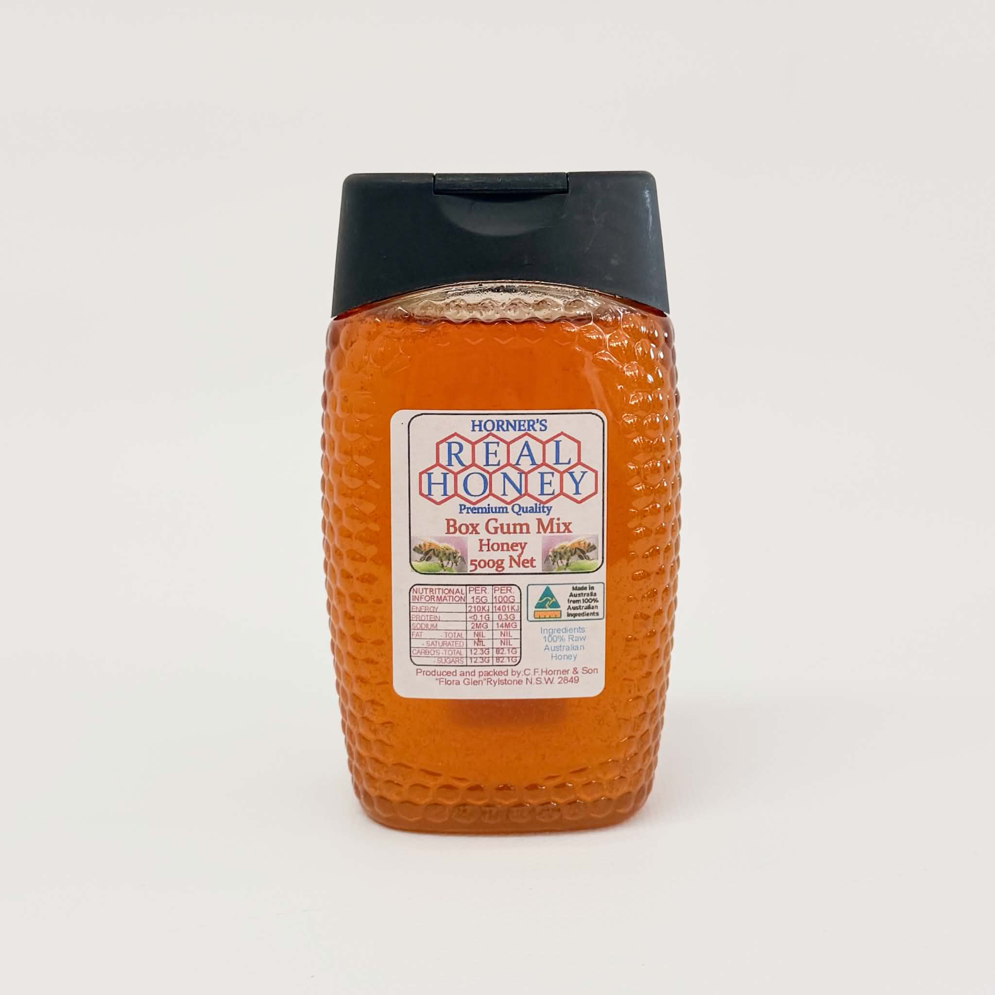 Horner's Honey Squeeze Bottle | Box Gum Mix 500g