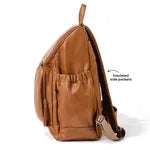 Signature Nappy Backpack | Tan Vegan Leather