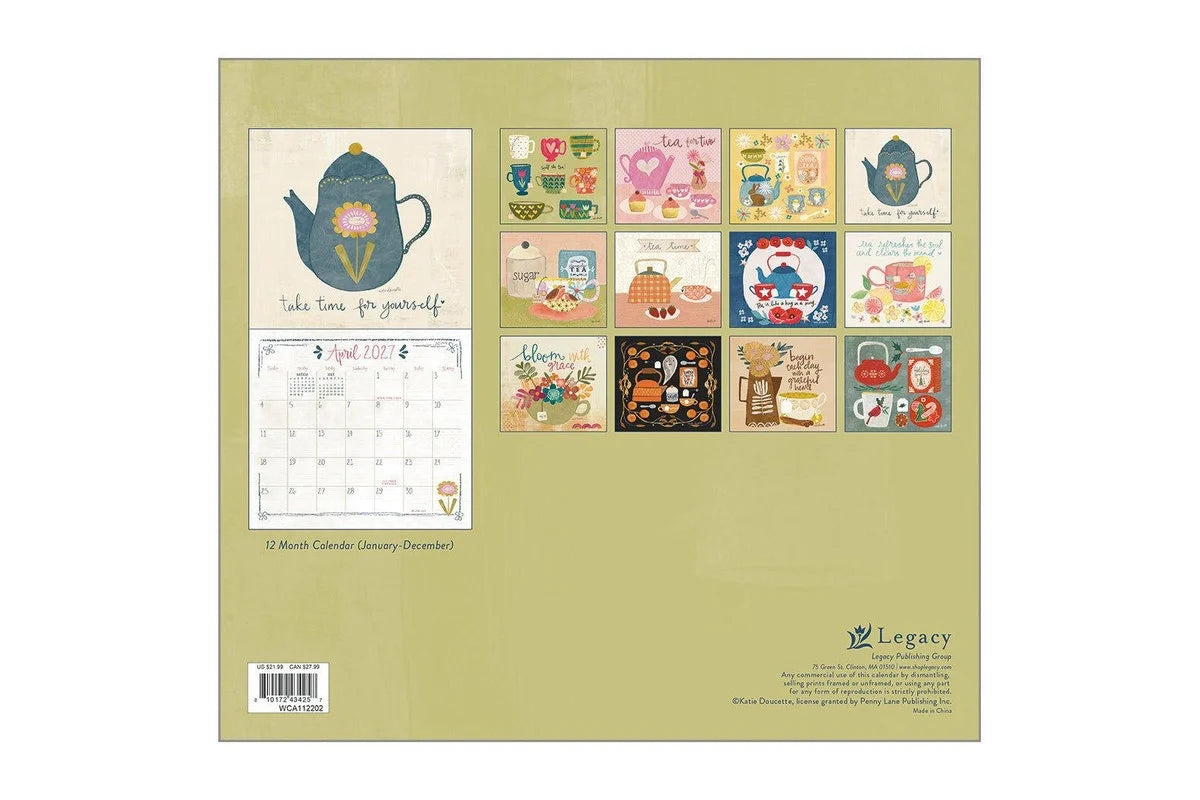 Tea Time 2027 | Wall Calendar
