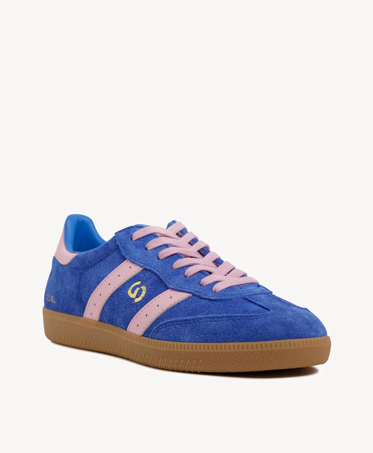 Goodsole 2001 Parallel Suede Sneaker | Cobalt Blue/Pink Suede