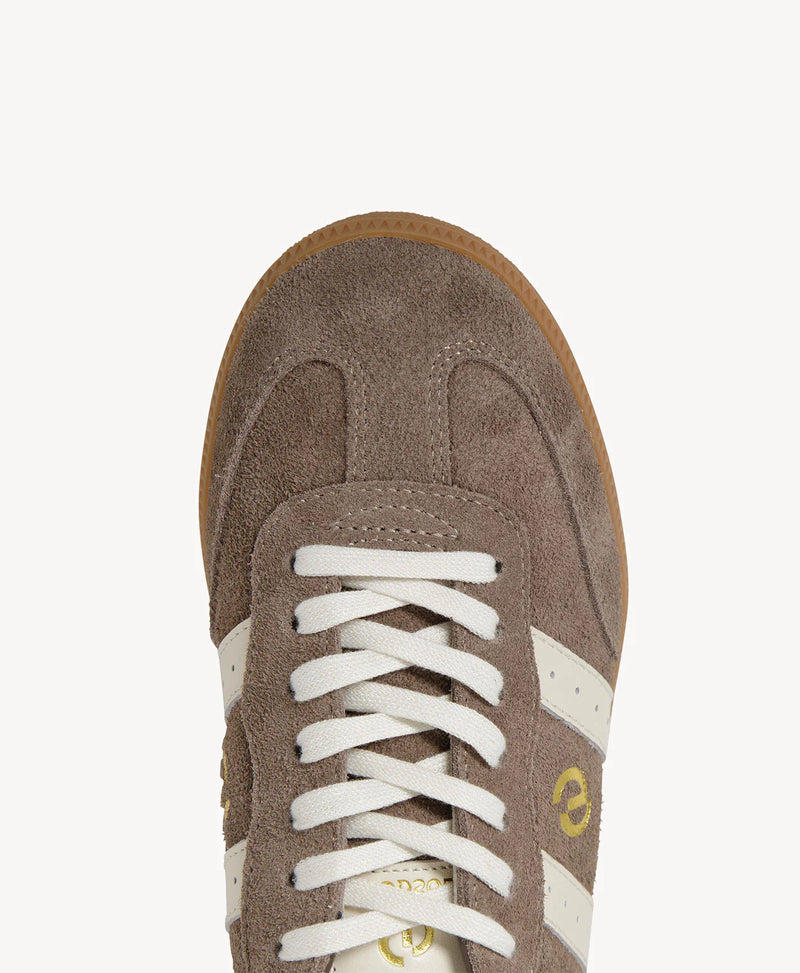 Goodsole 2001 Parallel Suede Sneaker | Walnut Brown/Ivory Suede