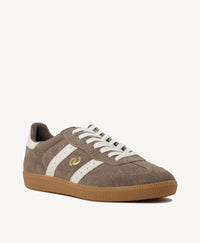 Goodsole 2001 Parallel Suede Sneaker | Walnut Brown/Ivory Suede