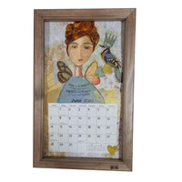 Ash Stained Calendar Frame