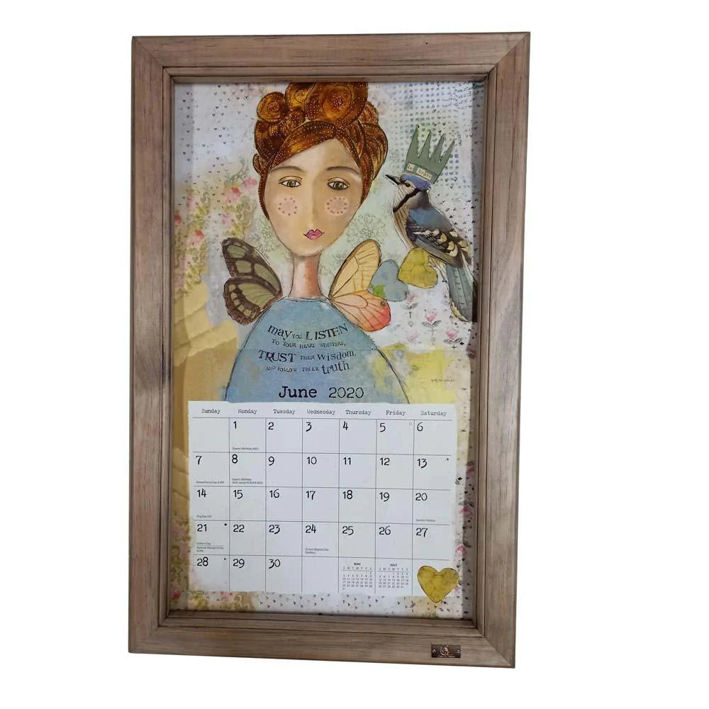 Ash Stained Calendar Frame