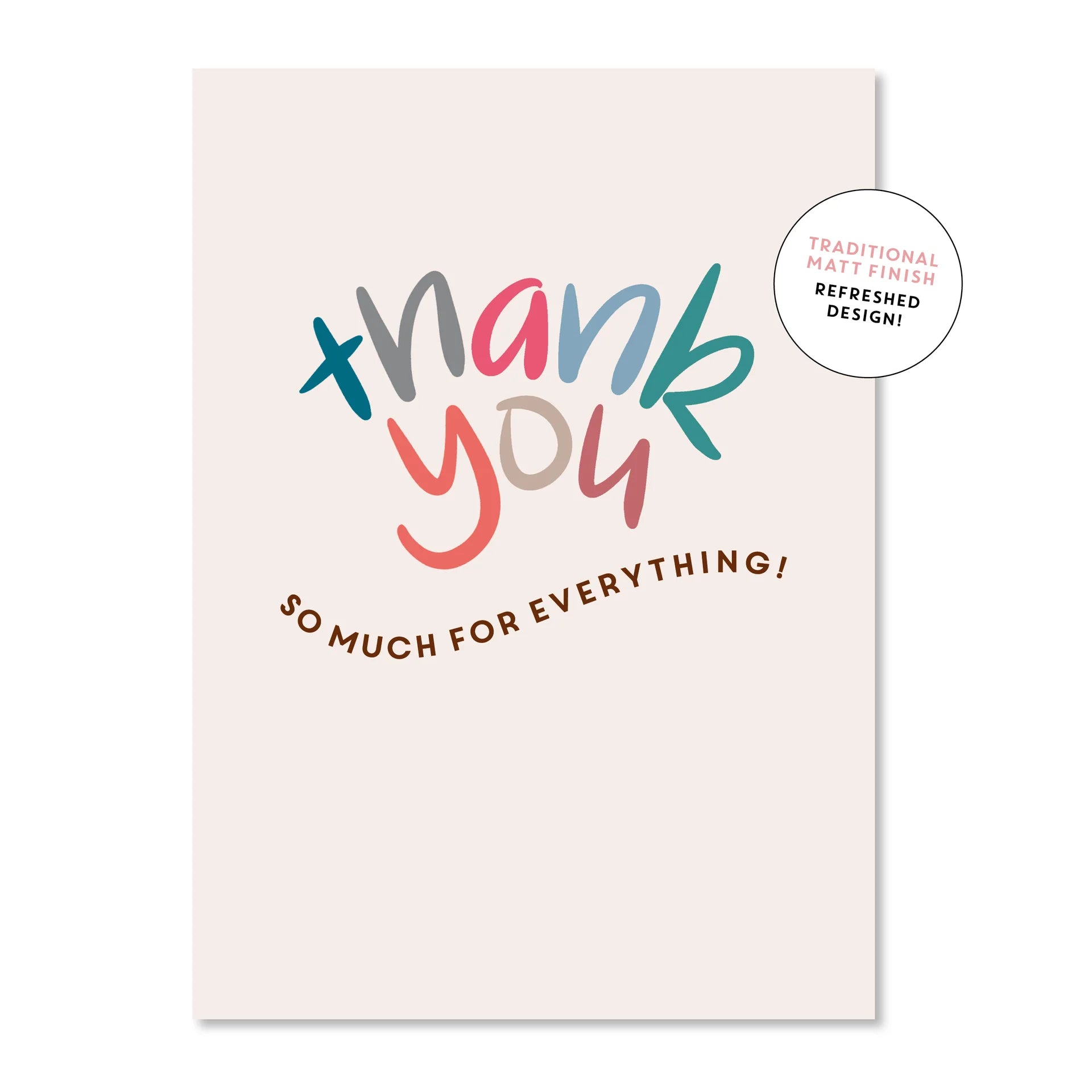 Thank You Everything Retro | Greeting Card