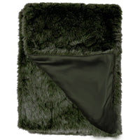 Throw Hunter Faux Fur Moss