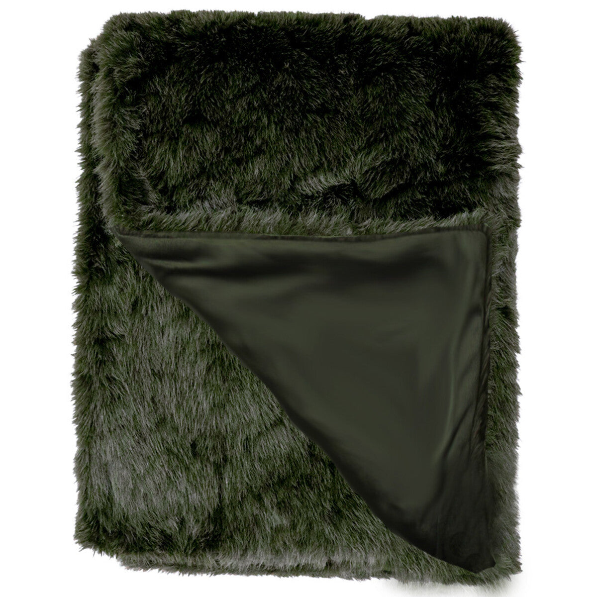 Throw Hunter Faux Fur Moss