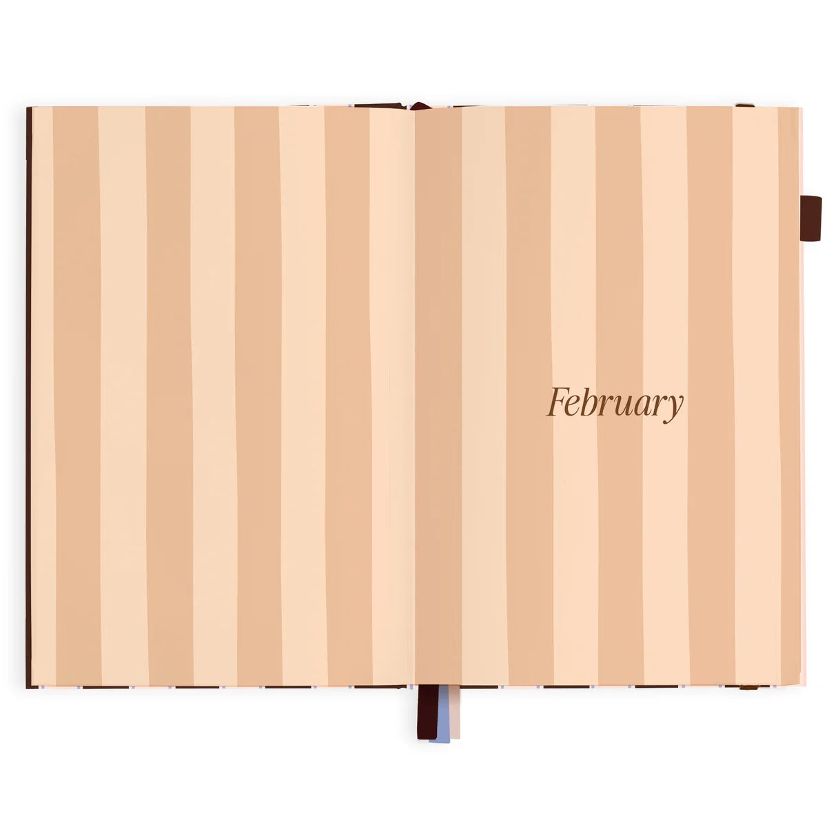2027 A5 Academic Vertical Planner | Chocolate Stripe