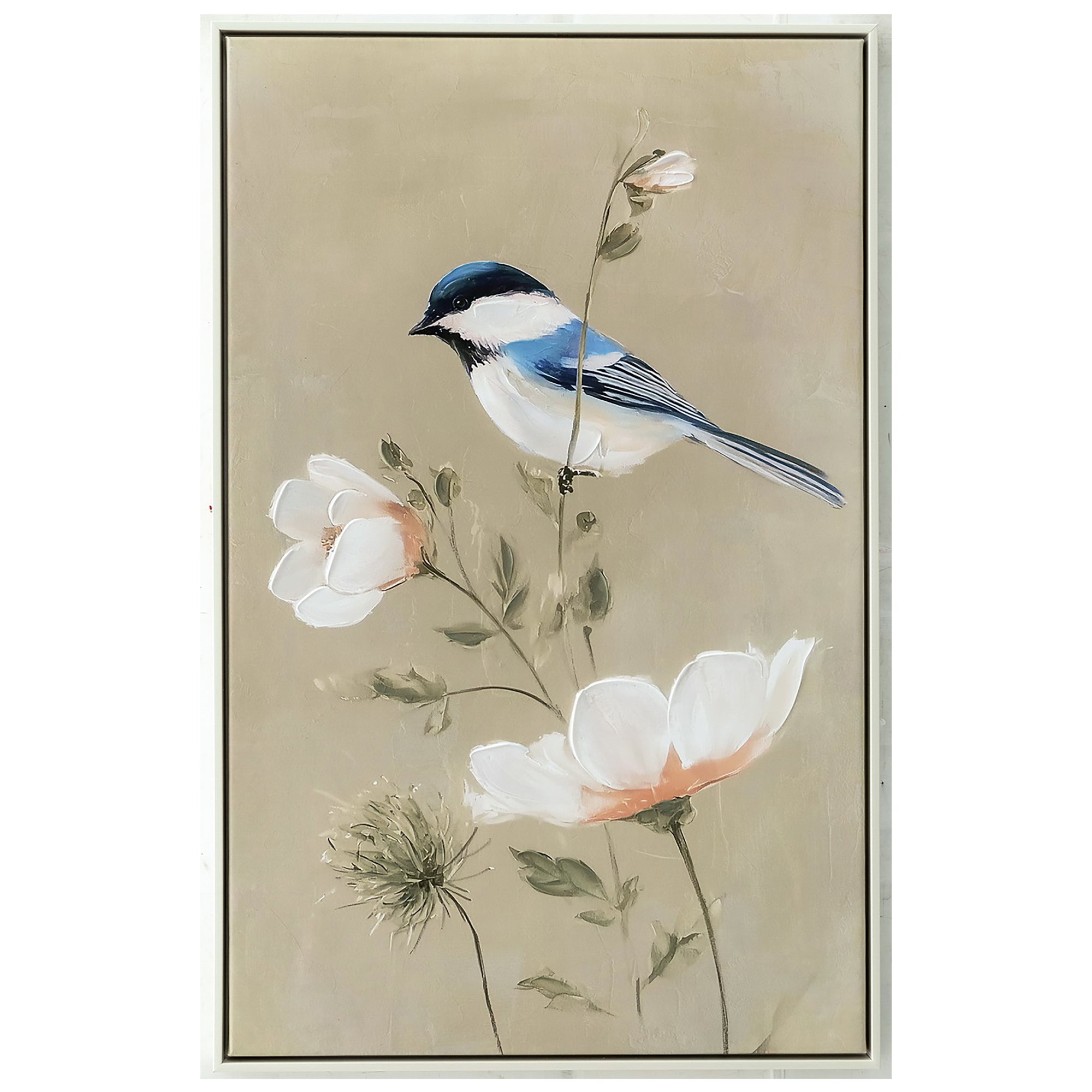 Birdy Nice Painting | Framed Canvas Art | 53x83cm