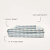 100% Organic Bamboo Sheet Set | Sky Gingham
