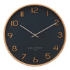 Wallace Silent Wall Clock | Petrol Blue