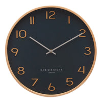Wallace Silent Wall Clock | Petrol Blue