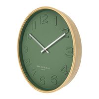 Bella Silent Wall Clock | Forest Green