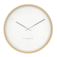 Bella Silent Wall Clock | White