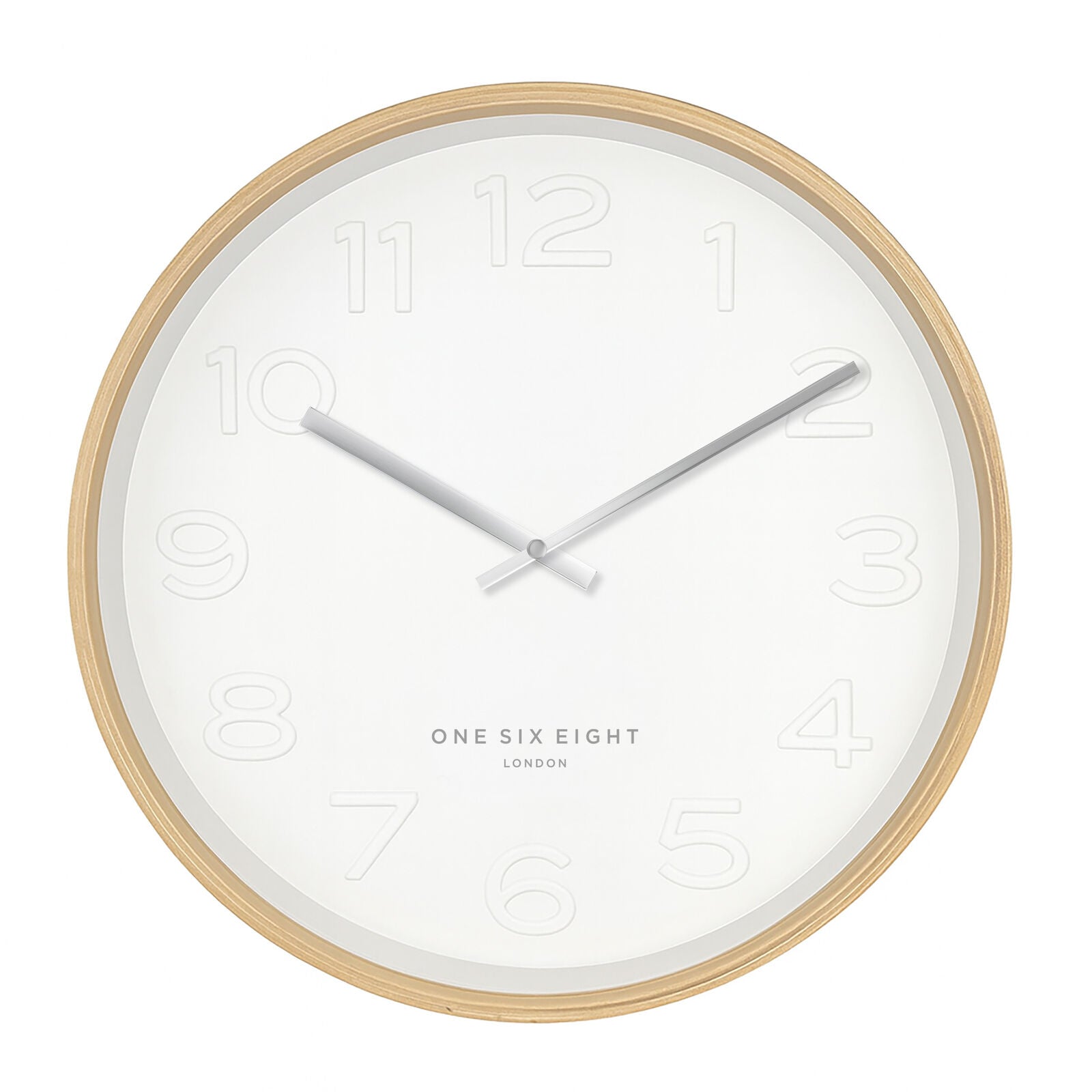 Bella Silent Wall Clock | White