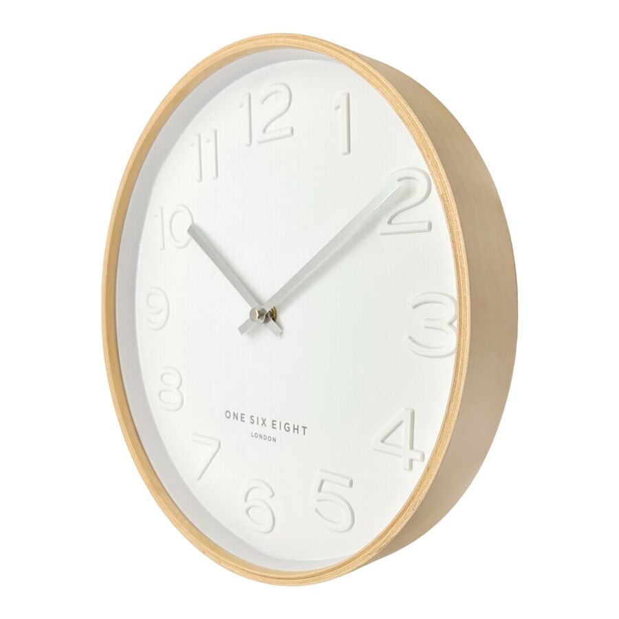 Bella Silent Wall Clock | White