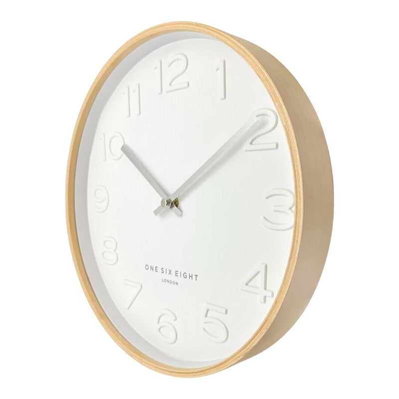 Bella Silent Wall Clock | White