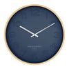 Bella Silent Wall Clock | Ocean Blue