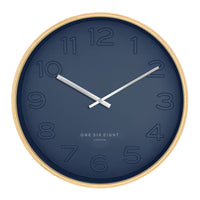 Bella Silent Wall Clock | Ocean Blue