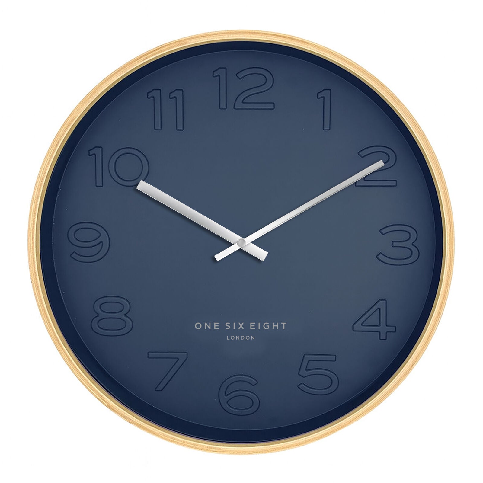 Bella Silent Wall Clock | Ocean Blue